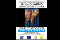 Pôle Exposition Sud Côte d'Azur - Juillet 2015 - Emilia OLIVERIO expose ses huiles sur toiles 