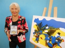 La peintre Betty de RUS obtient la Médaille de Peintre d'Excellence Talents des Arts d'Aujourd'hui 2015