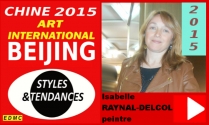 VIDEO Présentation des oeuvres et du style de la peintre abstraite Isabelle RAYNAL-DELCOL à PEKIN 2015 