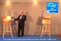 Jeanne BLANC, peintre abstraite est ici présentée par Antoine ANTOLINI devant le Jury des rencontres-concours de styles contemporains 