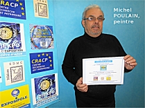 le peintre Michel Poulain à reçu le Diplôme d'Honneur de Peintre Sélectionné 