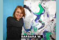 La peintre BARBARA W. Une émotion créative sur la toile qui séduit le public 