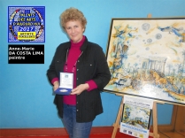 Anne-Marie DA COSTA LIMA Médaillée Artiste d'Excellence Talents des Arts d'Aujourd'HUi 2017 