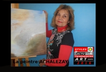 la peintre Achalezay, ses oeuvres sont exposées à la Galerie du Musée des Beaux-Arts de Saint-Pétersbourg Санкт-Петербу́рг, seconde plus grande ville de Russie.