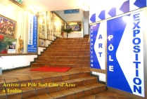 ARRIVEE AU POLE EXPOSITION SUD COTE D'AZUR 