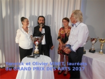 Olivier et Yannick VINET lauréats du Grand Prix des Arts 2017