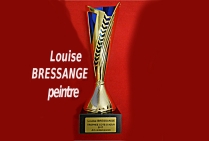 Louise BRESSANGE, peintre, a obtenu le Trophée Côte-d'Azur Art Contemporain 2017