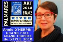 l'artiste contemporaine Annie D'HERPIN, peintre aquarelliste photographe, créatrice des 