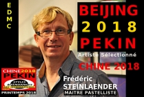 L'oeuvre du Maître Pastelliste français Frédéric STEINLAENDER hautement primée à PEKIN lors du Styles et Tendances dans l'Art International de Printemps qui a eu lieu en CHINE en Mai 2018