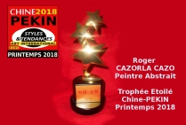 CAZORLA-CAZO, en Chine, au Palmarès du préstigieux Styles et Tendances dans l'Art International PEKIN 2018