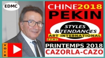 VIDEO  Le style du peintre CAZORLA CAZO présenté en Chine lors du Styles et Tendances à PEKIN 2018  