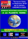 Affiche Hommage artistique international à la Planète Terre PARIS 2019 