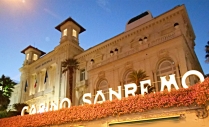Italie - Vue de Sanremo. Le casino.