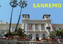Italie - Vue de Sanremo. Le casino. 