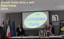 Sanremo - Italia - 2019 Cerimonie di apertura dell'evento artistico Grandi Trofei Arte e Stili 