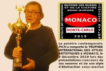 PICH, peintre. Lauréat du Palmarès. Grand Trophée International des Styles Artistiques - Monaco 2019 