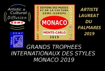 Bob CHATELAIN peintre aquarelliste Lauréat du Palmarès. Grand Trophée International des Styles Artistiques - Monaco 2019 