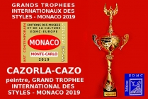 CAZORLA-CAZO, peintre abstrait, lauréat du Palmarès des Grands Trophées Internationaux des Styles Artistiques - Monaco 2019 