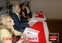 Le Comité du Jury des Grands Trophées Internationaux des Styles Artistiques - Monaco 2019 au centre le président du Jury Alain DELIC