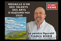 Frédéric BOIRIE, peintre figuratif. Lauréat du Palmarès. Médaille d'Or des Talents des Arts d'Aujourd'hui 2020